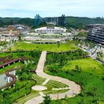 Kompleks perkantoran di kawasan inti pusat pemerintahan (KIPP) Ibu Kota Nusantara. Foto: Humas OIKN.