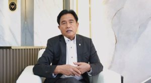 Menteri Koordinator Bidang Hukum, HAM, Imigrasi dan Pemasyarakatan (Menko Kumham Imipas) Yusril Ihza Mahendra saat memberikan keterangan pers di Kantor Kemenko Kumham Imipas, Jakarta, Kamis (4/9/2025). (Foto: Dok Humas Kemenko Kumham Imipas)