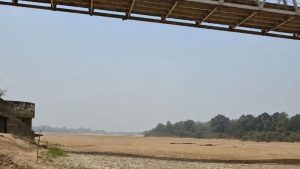 Ilustrasi Sungai Barito mengering. Foto: Istimewa